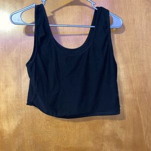 Basic Black cropped tank